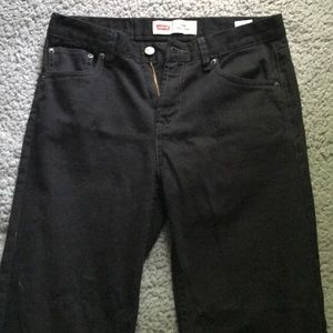 Black Levis 550 mom jeans